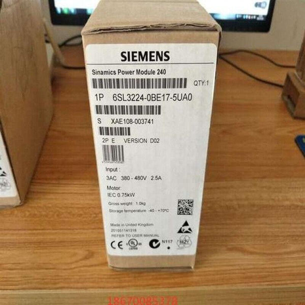 1PC NEW SIEMENS 6SL3224-0BE17-5UA0 INVERTER 6SL32240BE175UA0 EXPEDITED SHIPPING