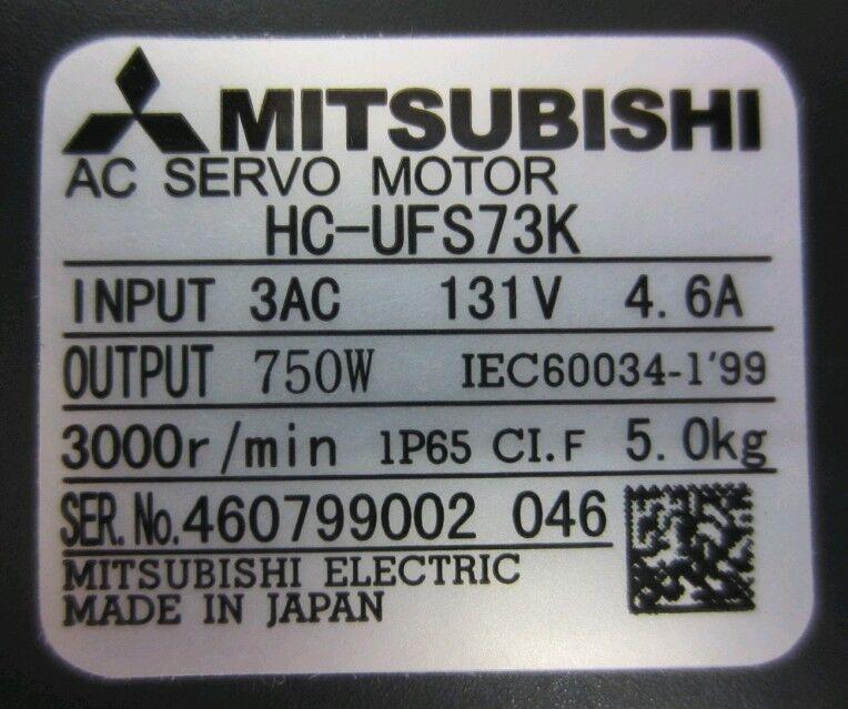 1PC MITSUBISHI AC SERVO MOTOR HC-UFS73K NEW ORIGINAL FREE EXPEDITED SHIP