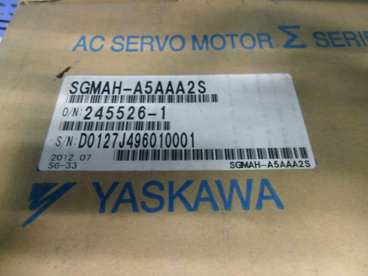 1PC YASKAWA AC SERVO MOTOR SGMAH-A5AAA2S NEW ORIGINAL FREE EXPEDITED SHIPPING