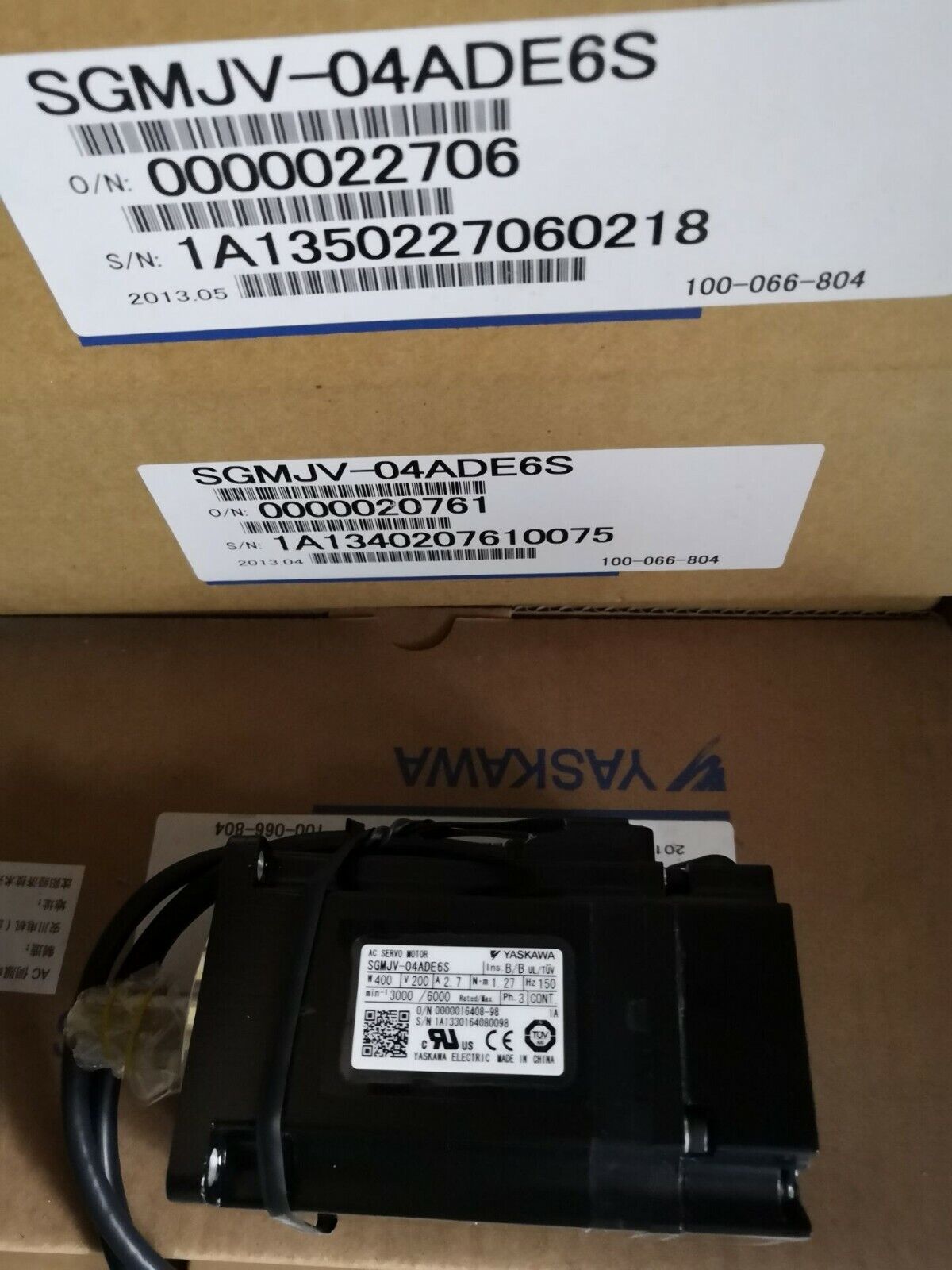 NEW YASKAWA AC SERVO MOTOR SGMJV-04ADE6S SGMJV04ADE6S FREE EXPEDITED SHIPPING