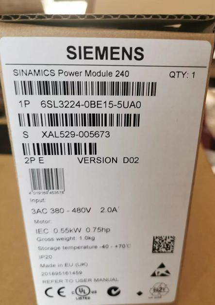 1PC NEW SIEMENS 6SL3224-0BE15-5UA0 INVERTER 6SL32240BE155UA0 EXPEDITED SHIPPING