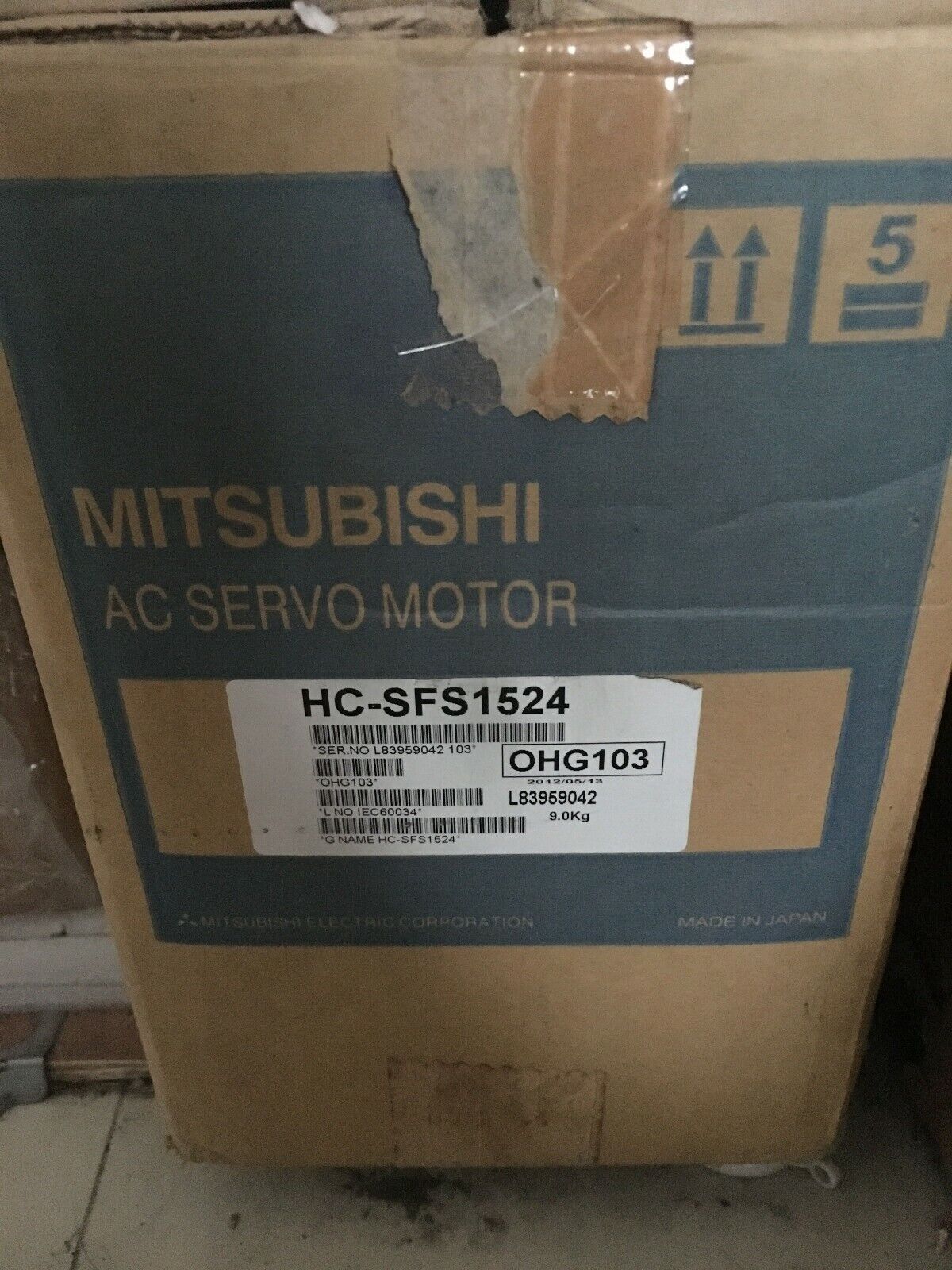 New Original Mitsubishi Ac Servo Motor HC-SFS1524 HCSFS1524 Free Expedited Ship