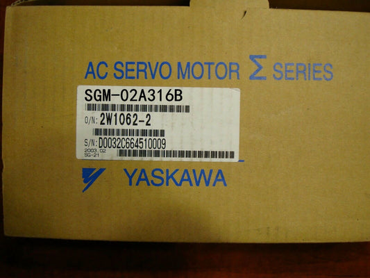 1PC YASKAWA AC SERVO MOTOR SGM-02A316B NEW ORIGINAL FREE EXPEDITED SHIPPING