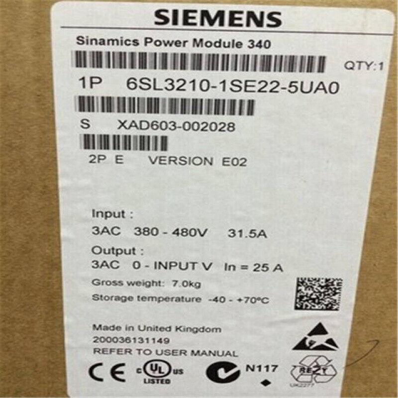 NEW SIEMENS 6SL3210-1SE22-5UA0 INVERTER 6SL32101SE225UA0 EXPEDITED SHIPPING