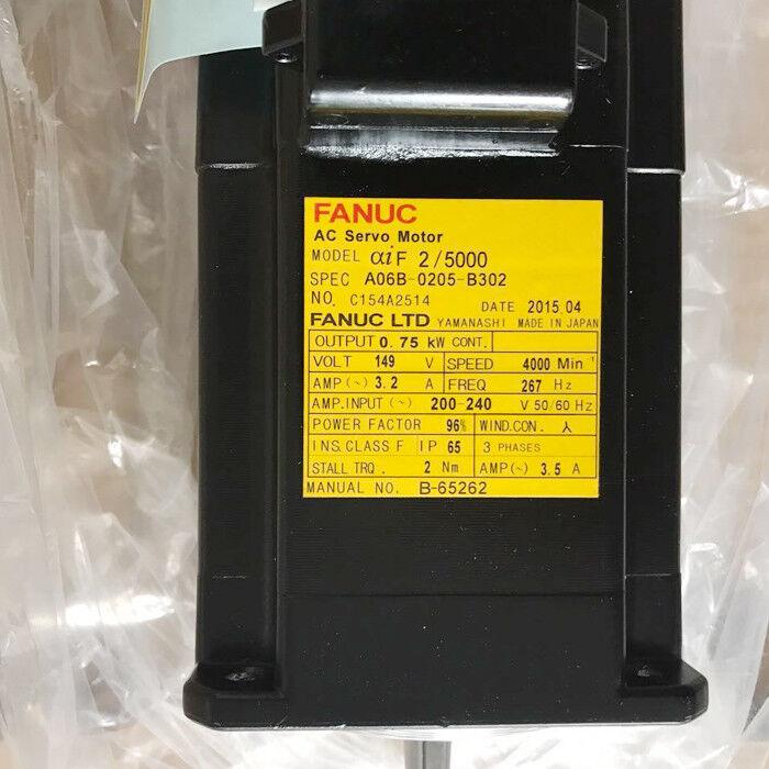 NEW ORIGINAL FANUC AC SERVO MOTOR A06B-0205-B302 A06B0205B302 FREE SHIPPING