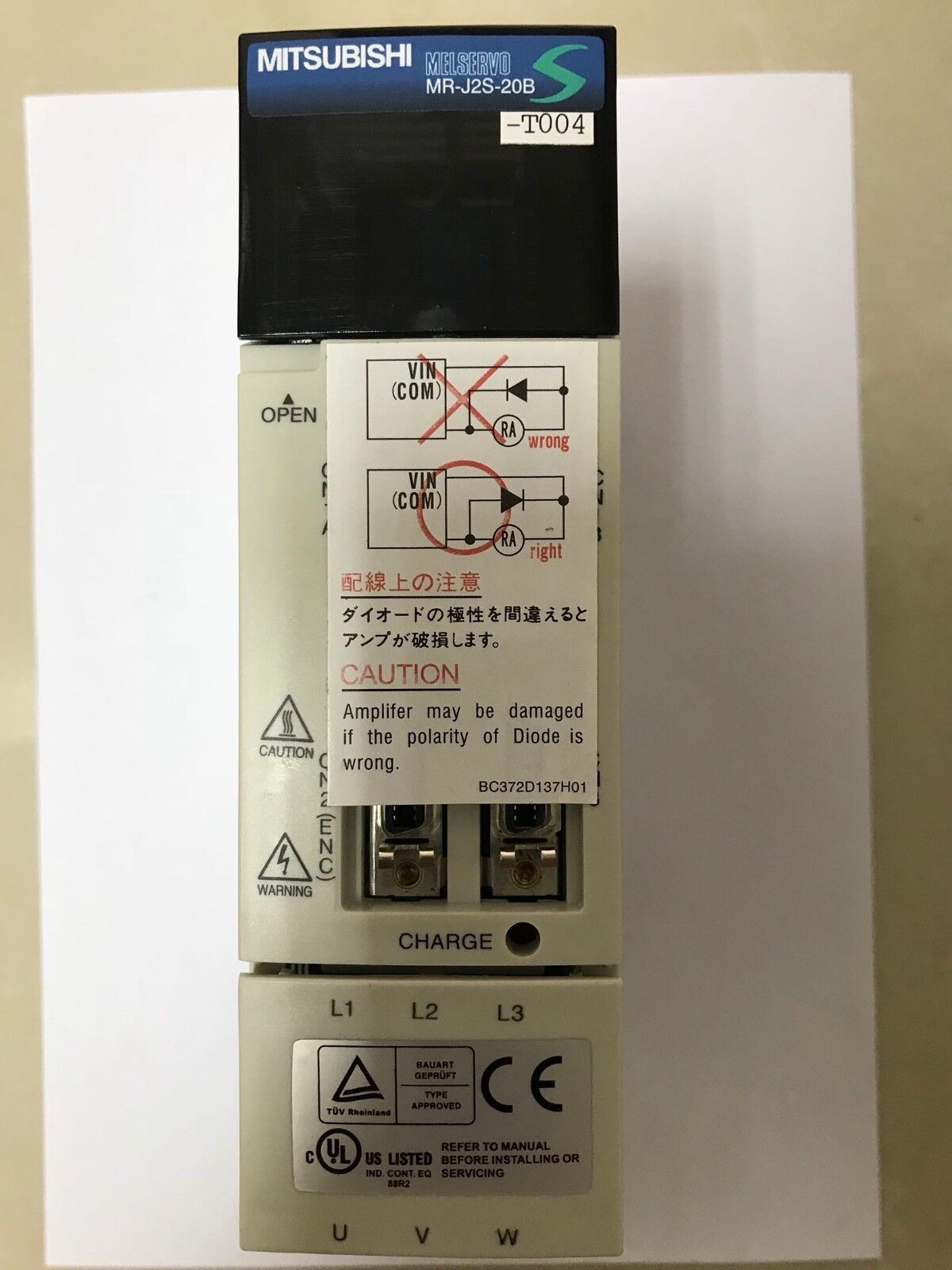 MITSUBISHI AC SERVO DRIVER MR-J2S-20B-T004 NEW ORIGINAL FREE EXPEDITED SHIPPING