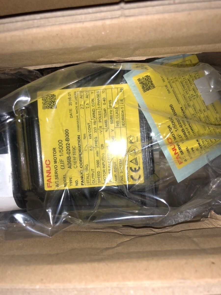 NEW ORIGINAL FANUC AC SERVO MOTOR A06B-0202-B000 A06B0202B000 FREE SHIPPING