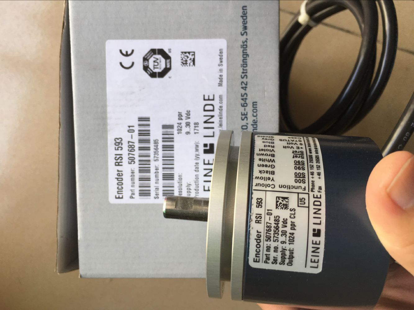 LEINE&LINDE ENCODER RSI593 507687-01 NEW ORIGINAL FREE EXPEDITED SHIPPING