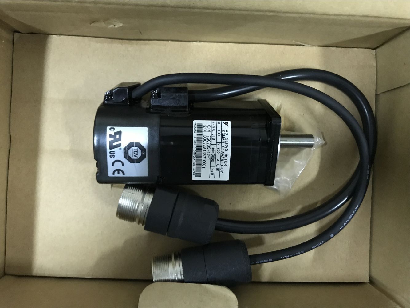 1PC NEW YASKAWA SGMAH-01AAA61D-OY AC SERVO MOTOR SGMAH01AAA61DOY EXPEDITED SHIP