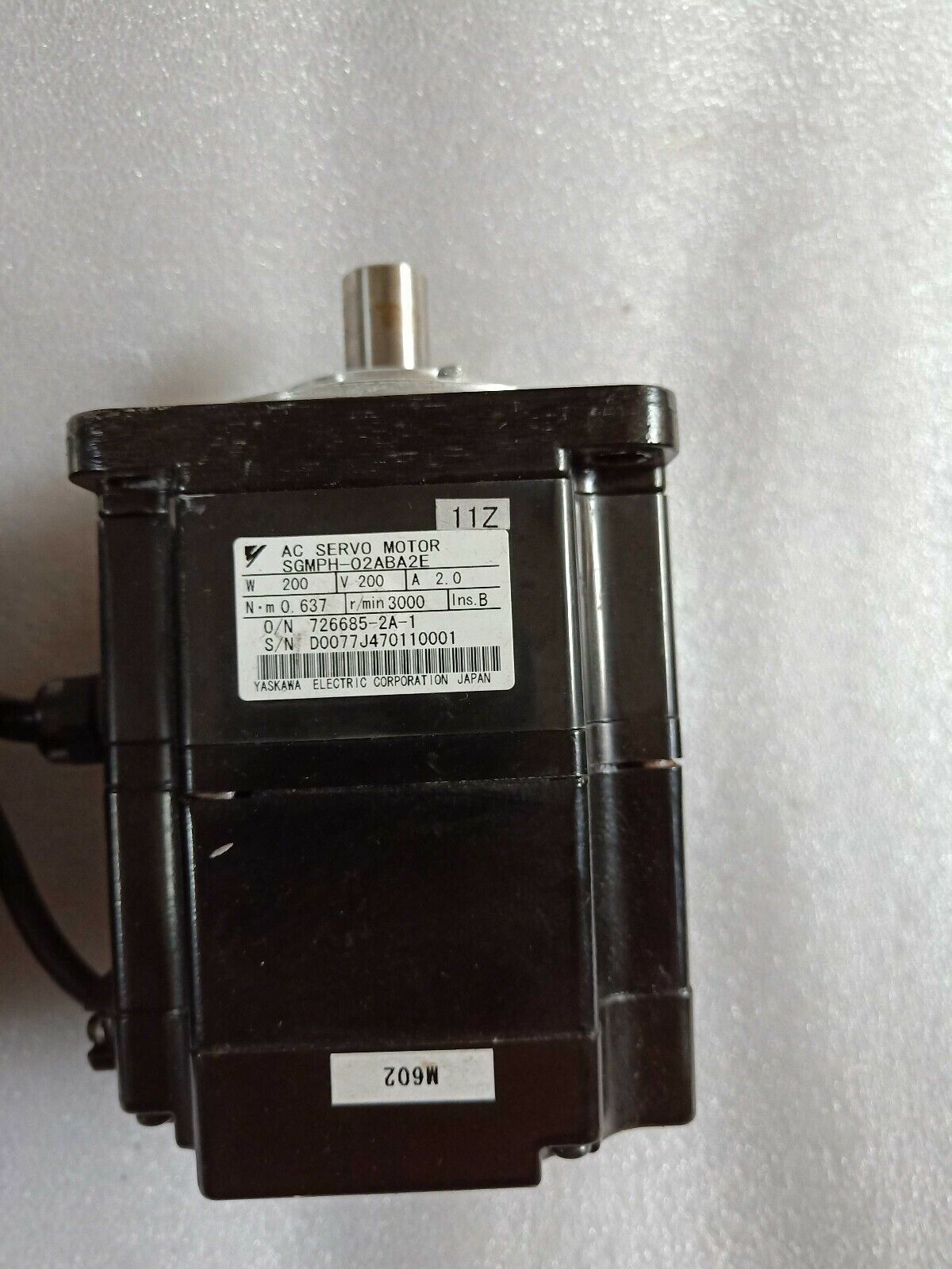 YASKAWA AC SERVO MOTOR SGMPH-02ABA2E SGMPH02ABA2E NEW FREE EXPEDITED SHIPPING