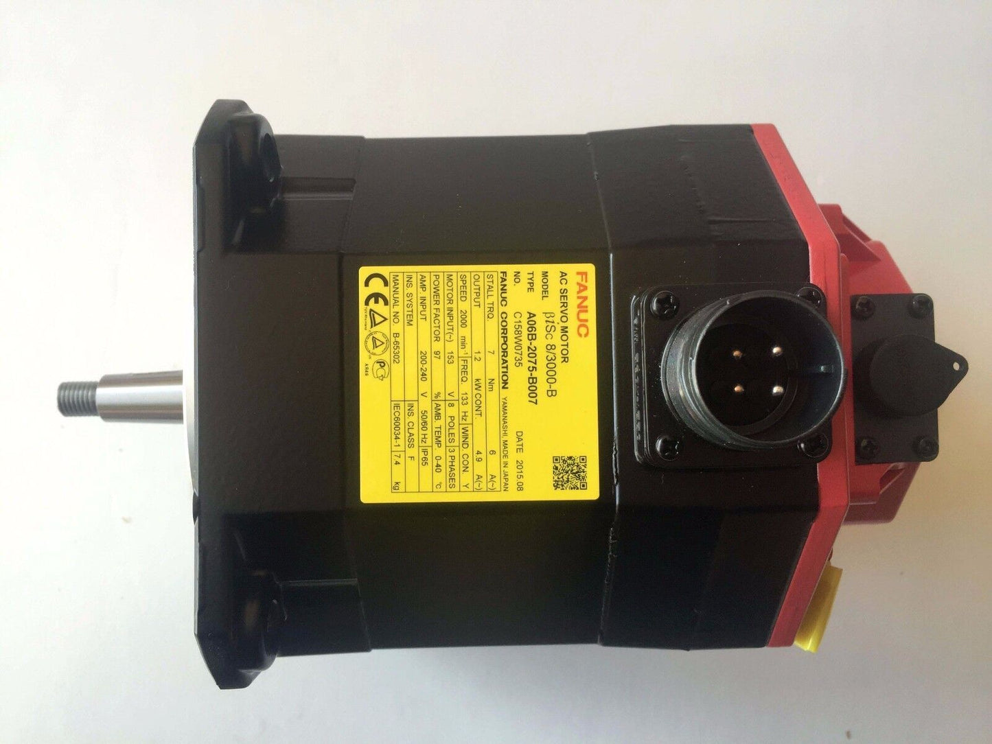 FANUC AC SERVO MOTOR A06B-2075-B007NEW ORIGINAL FREE EXPEDITED SHIPPING