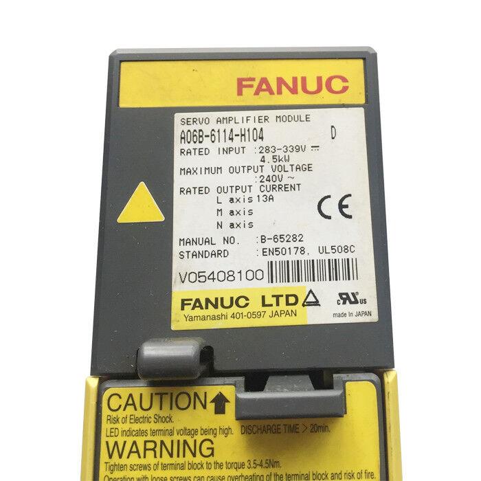 USED FANUC SERVO AMPLIFIER A06B-6114-H104 A06B6114H104 FREE EXPEDITED SHIPPING