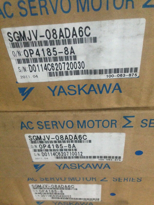 NEW YASKAWA AC SERVO MOTOR SGMJV-08ADA6C SGMJV08ADA6C FREE EXPEDITED SHIPPING