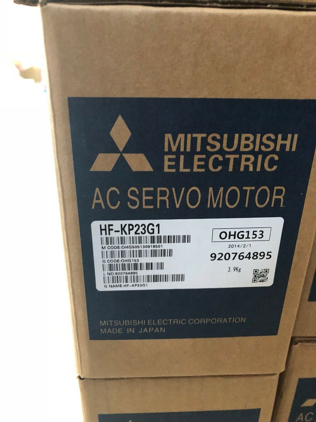 NEW ORIGINAL MITSUBISHI AC SERVO MOTOR HF-KP23G1 FREE EXPEDITED SHIPPING