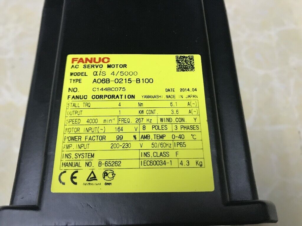 USED FANUC SERVO MOTOR A06B-0215-B100 A06B0215B100 FREE EXPEDITED SHIPPING