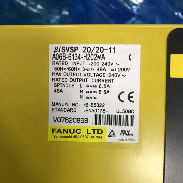 NEW ORIGINAL FANUC SERVO AMPLIFIER A06B-6134-H202#A FREE EXPEDITED SHIPPING