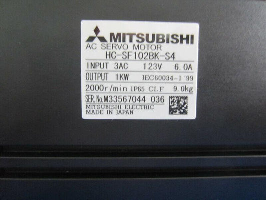 1PC MITSUBISHI SERVO MOTOR  HC-SF102BK-S4 NEW ORIGINAL FREE EXPEDITED SHIPPING