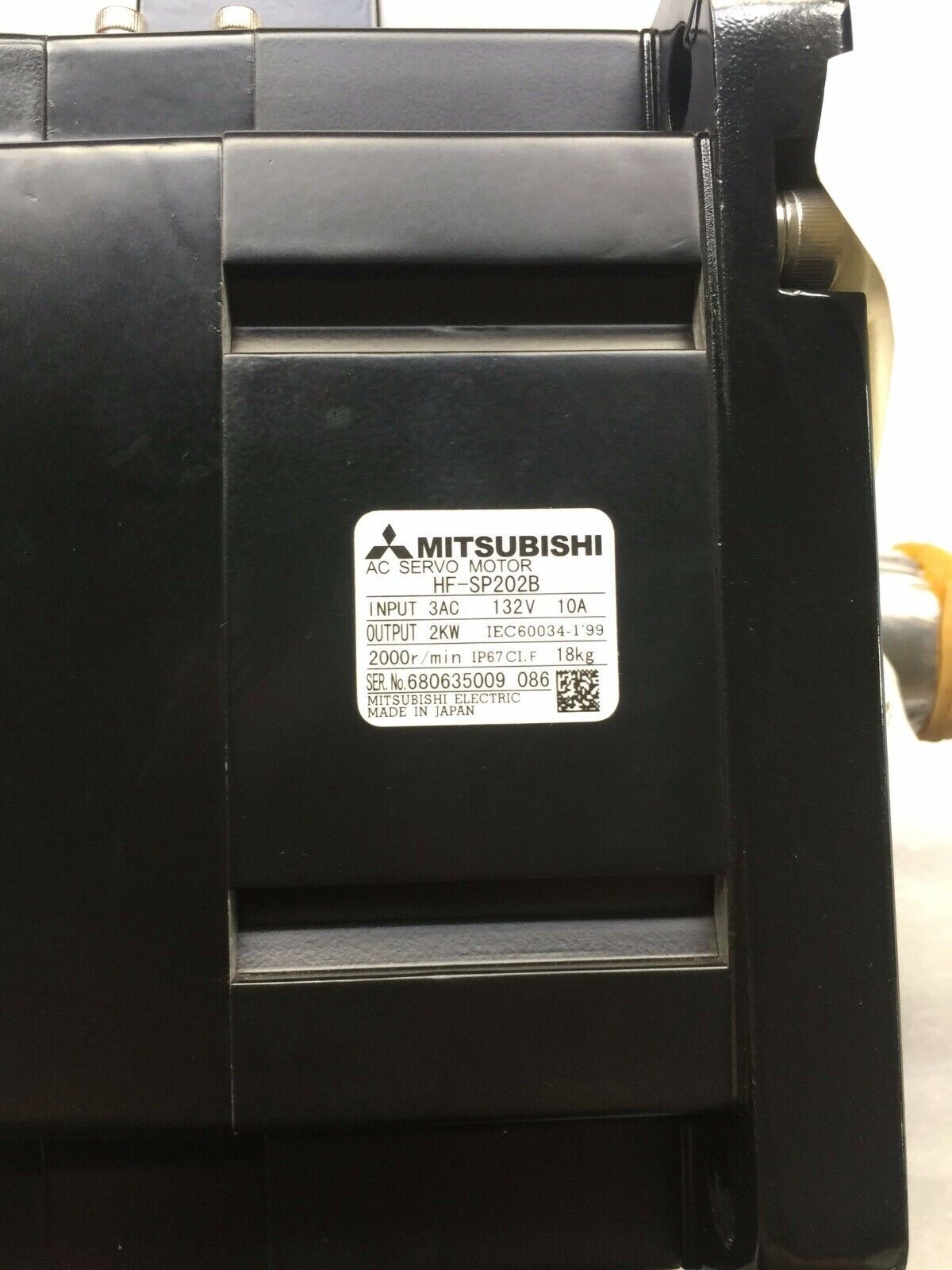 MITSUBISHI AC SERVO MOTOR HF-SP202B HFSP202B NEW FREE EXPEDITED SHIPPING