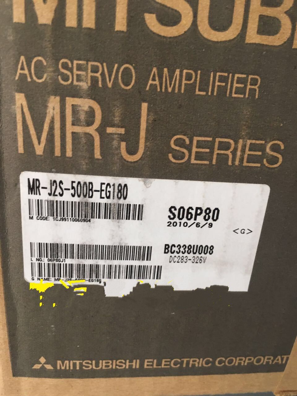 1PC MITSUBISHI AC SERVO DRIVER MR-J2S-500B-EG180 NEW ORIGINAL