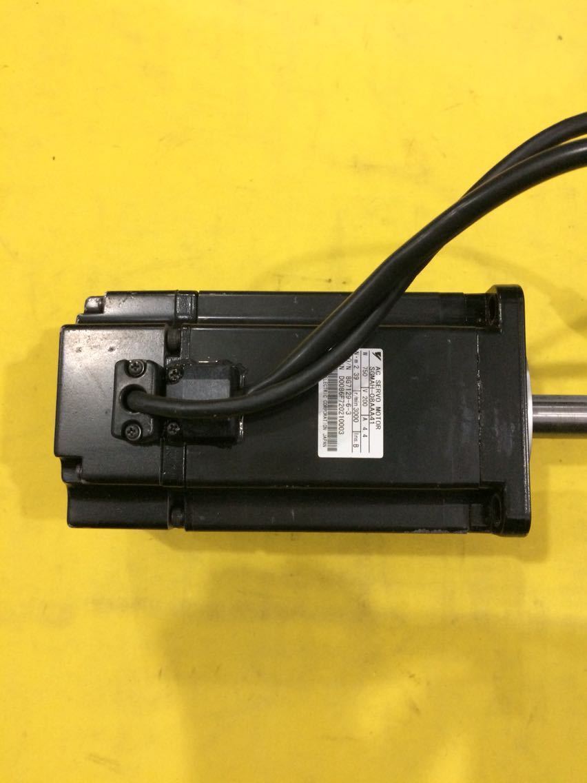 USED YASKAWA AC SERVO MOTOR SGMAH-08AAA41 FREE EXPEDITED SHIPPING