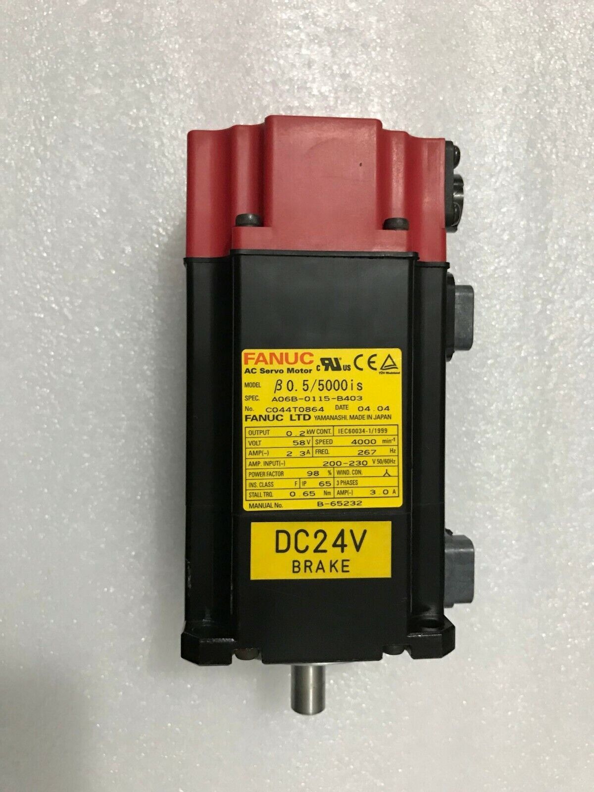 USED FANUC AC SERVO MOTOR A06B-0115-B403 A06B0115B403 FREE EXPEDITED SHIPPING