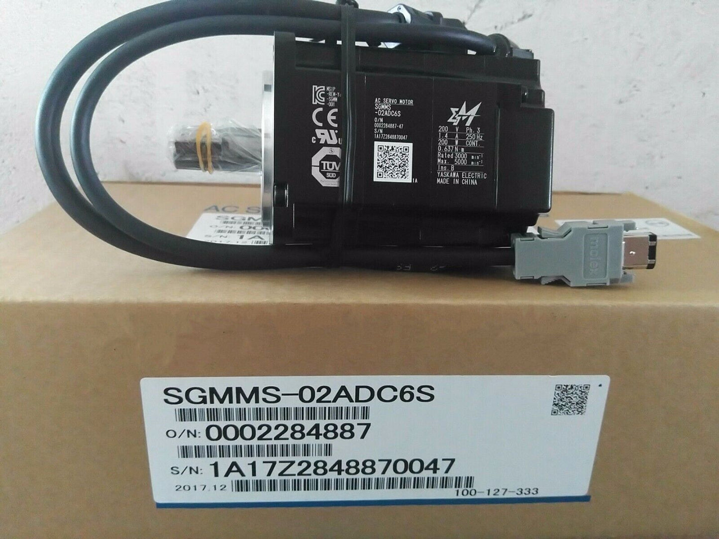 NEW YASKAWA AC SERVO MOTOR SGMMS-02ADC6S SGMMS02ADC6S FREE EXPEDITED SHIPPING