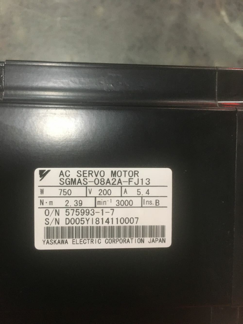 1PC NEW YASKAWA SGMAS-08A2A-FJ31 SERVO MOTOR SGMAS08A2AFJ31 EXPEDITED SHIPPING