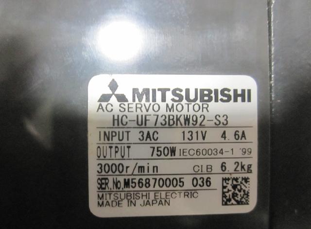 NEW ORIGINAL MITSUBISHI AC SERVO MOTOR HC-UF73-BKW92-S3 FREE EXPEDITED SHIPPING