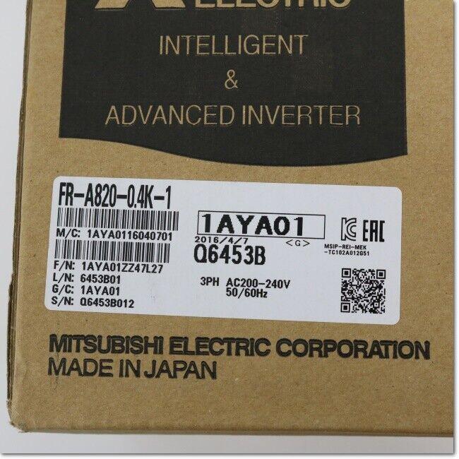 NEW MITSUBISHI INVERTER FR-A820-0.4K-1 FRA8200.4K1 FREE EXPEDITED SHIPPING