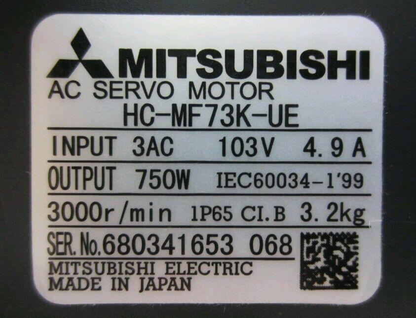 1PCS NEW ORIGINAL MITSUBISHI AC SERVO MOTOR HC-MF73K-UE  FREE EXPEDITED SHIPPING