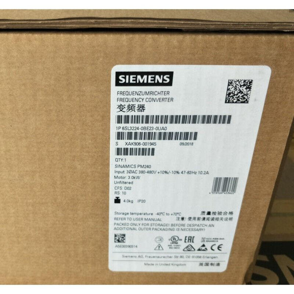 1PC NEW SIEMENS 6SL3224-0BE23-0UA0 INVERTER 6SL32240BE230UA0 EXPEDITED SHIPPING