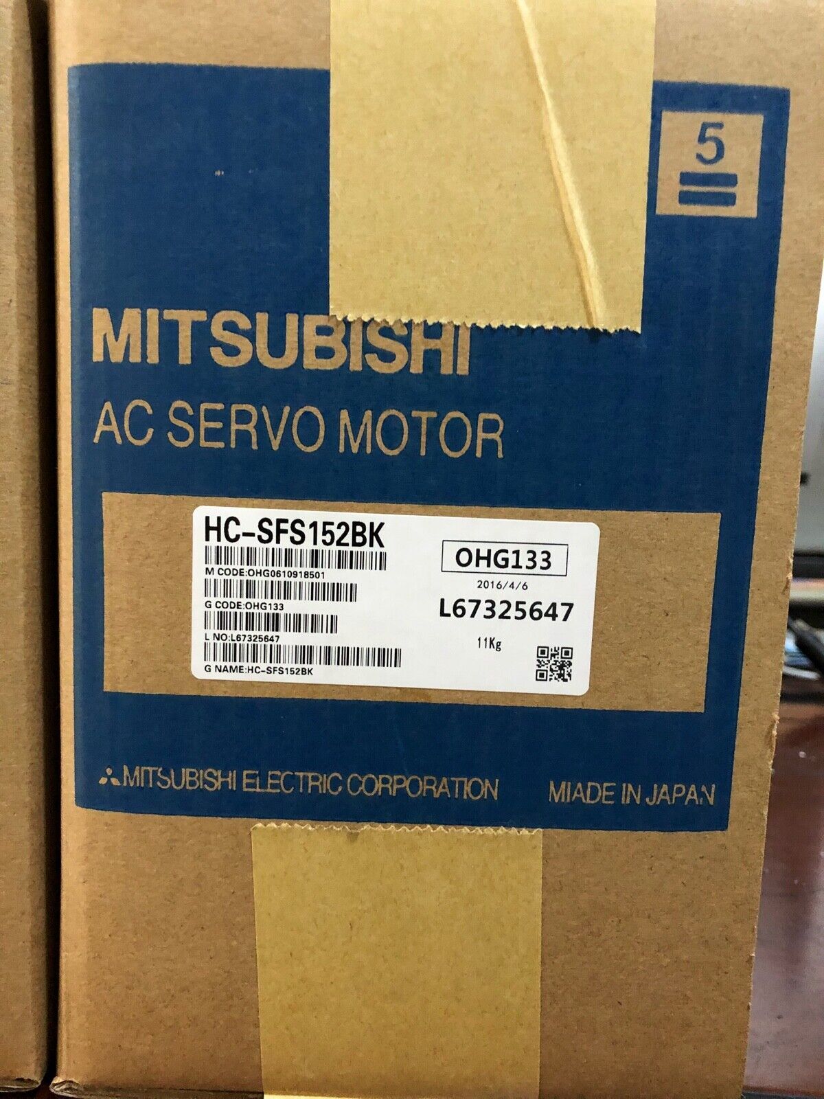 NEW MITSUBISHI AC SERVO MOTOR HC-SFS152BK HCSFS152BK FREE EXPEDITED SHIPPING