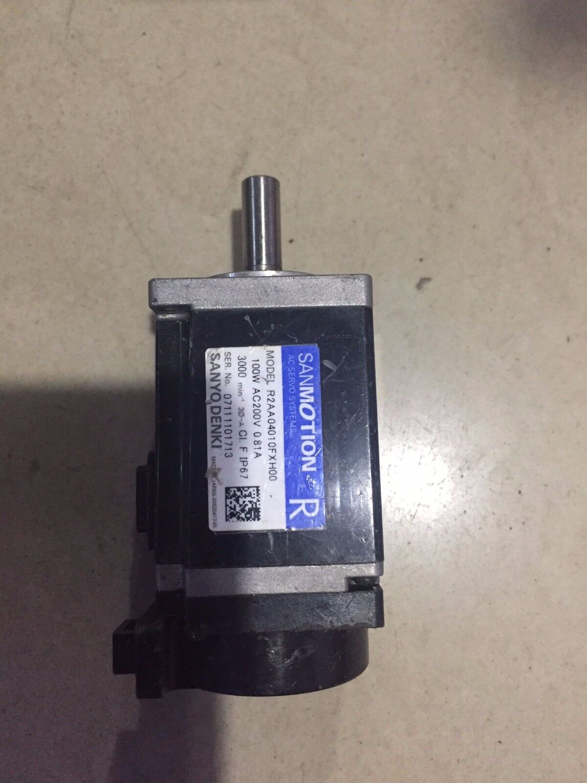 USED SANYO DENKI SERVO MOTOR R2AA04010FXH00 FREE EXPEDITED SHIPPING