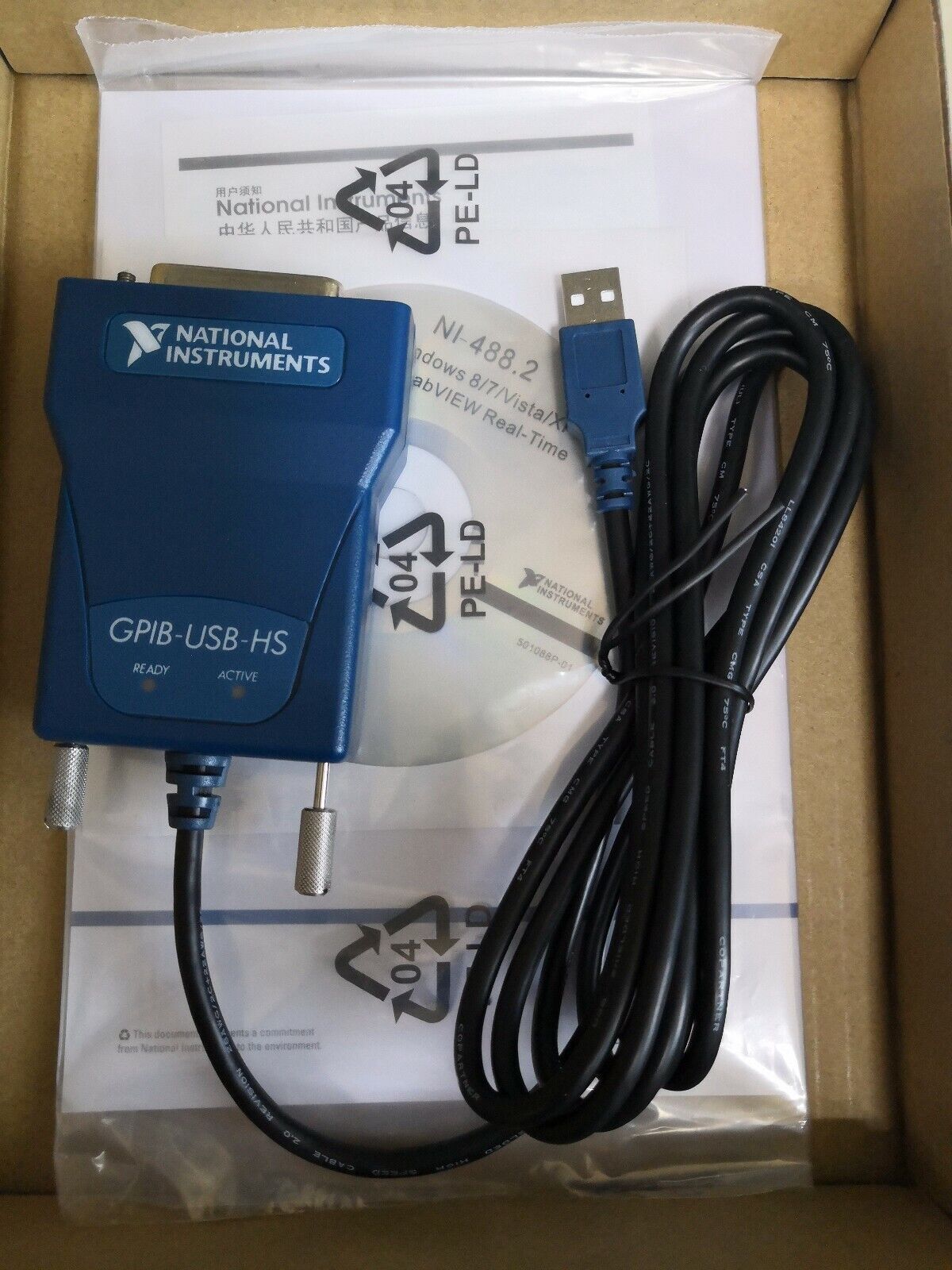 New National Instrumens GPIB-USB-HS Interface Adapter IEEE 488 FREE DHL SHIPPING