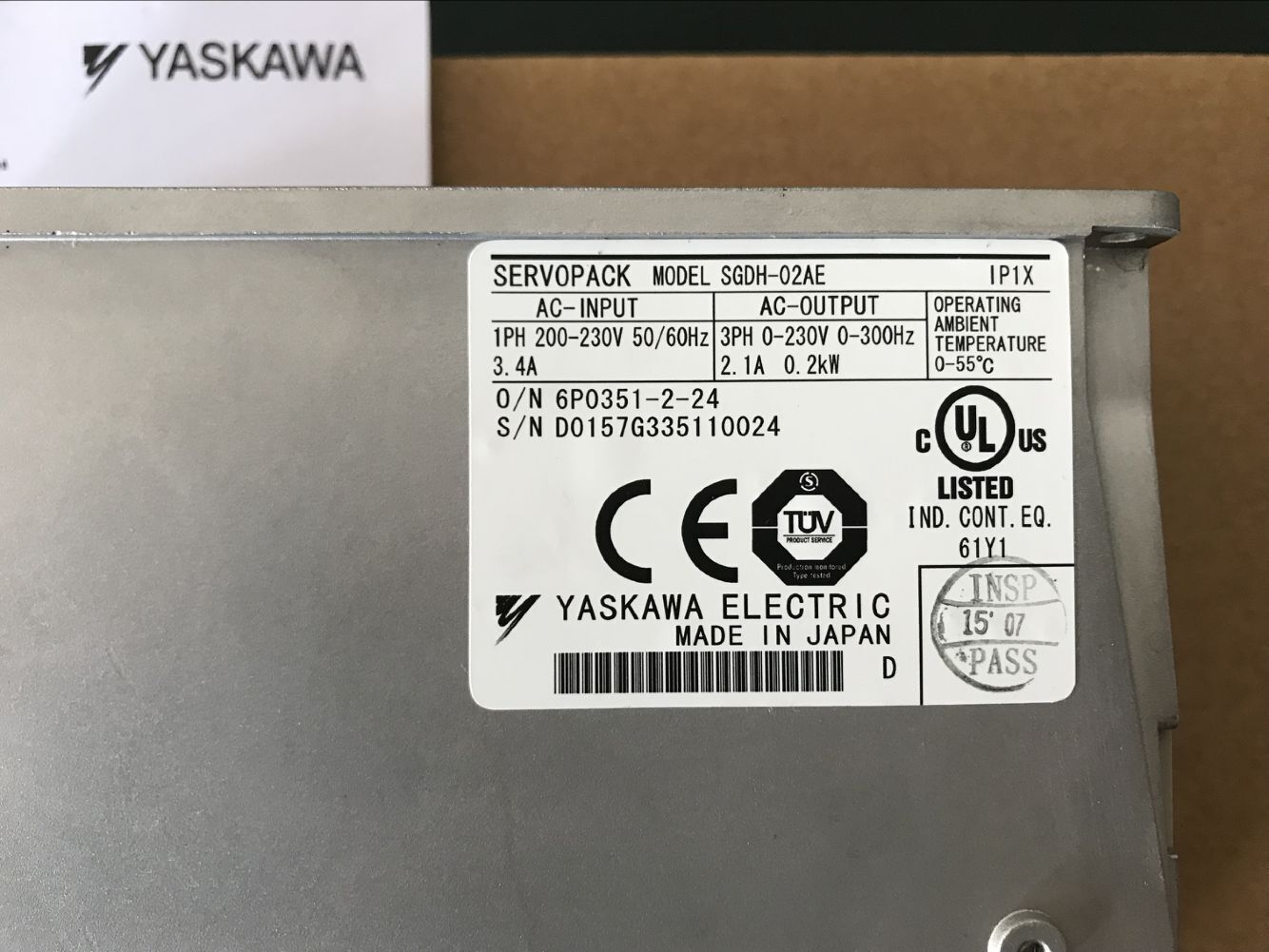 1PC YASKAWA AC SERVO DRIVER SGDH-02AE SGDH02AE NEW ORIGINAL FREE EXPEDITED SHIP