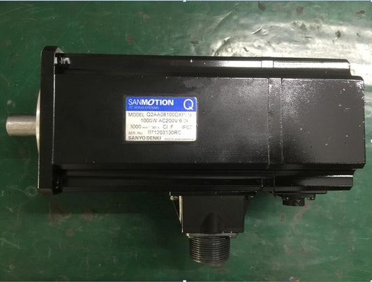 USED SANYO DENKI SERVO MOTOR Q2AA08100DXP5B FREE EXPEDITED SHIPPING