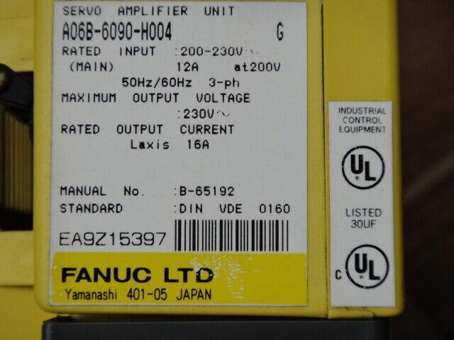 1PC USED FANUC SERVO AMPLIFIER UNIT A06B-6090-H004 A06B6090H004 FREE SHIPPING