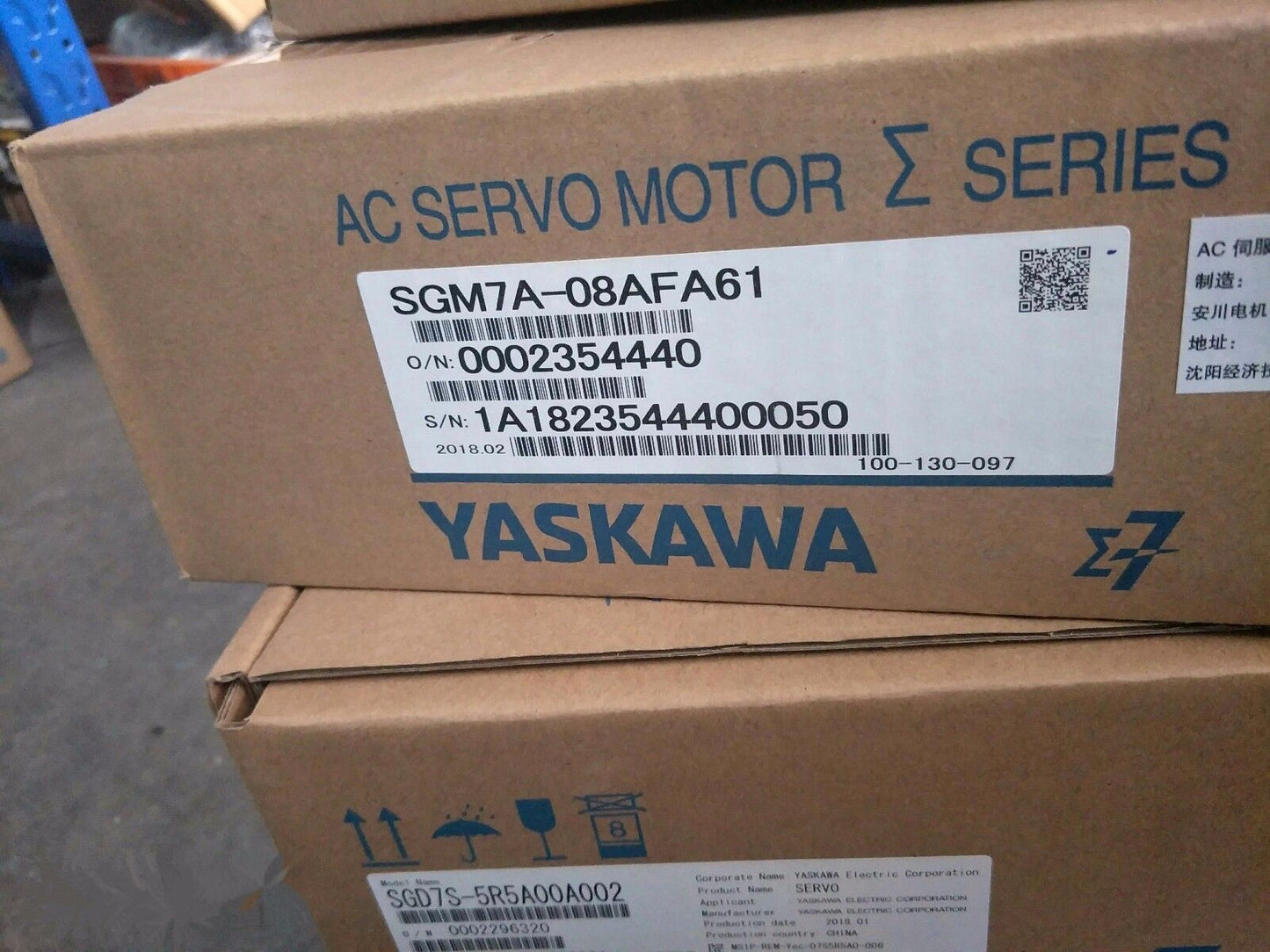 1PC YASKAWA AC SERVO MOTOR SGM7A-08AFA61 NEW ORIGINAL EXPEDITED SHIPPING