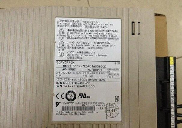 NEW YASKAWA SERVO DRIVER SGDV-7R6A01A002000 SGDV-7R6A01A FREE EXPEDITED SHIPPING