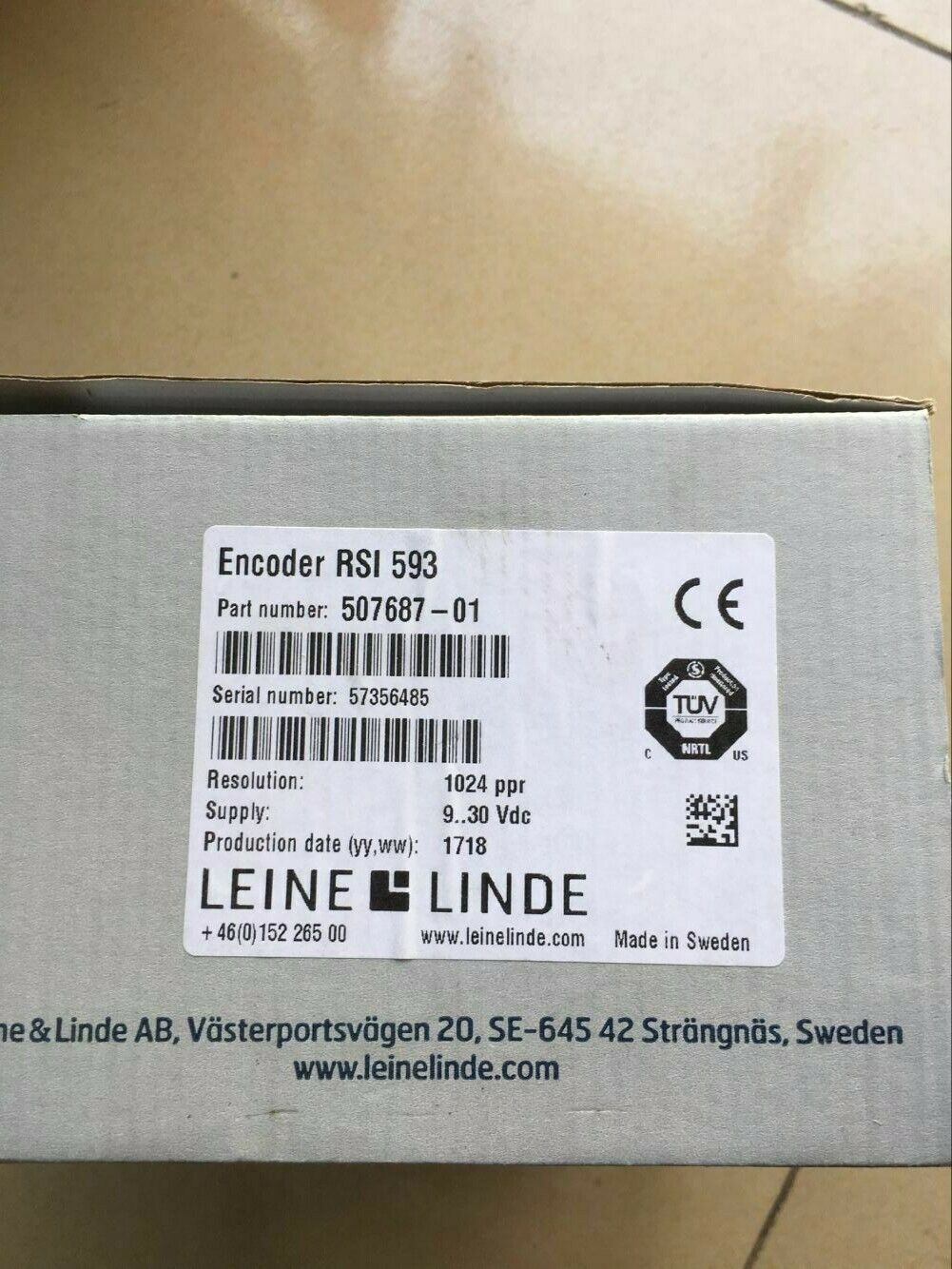 LEINE&LINDE ENCODER RSI 593 507687-01 1024PPR FREE EXPEDITED SHIPPING