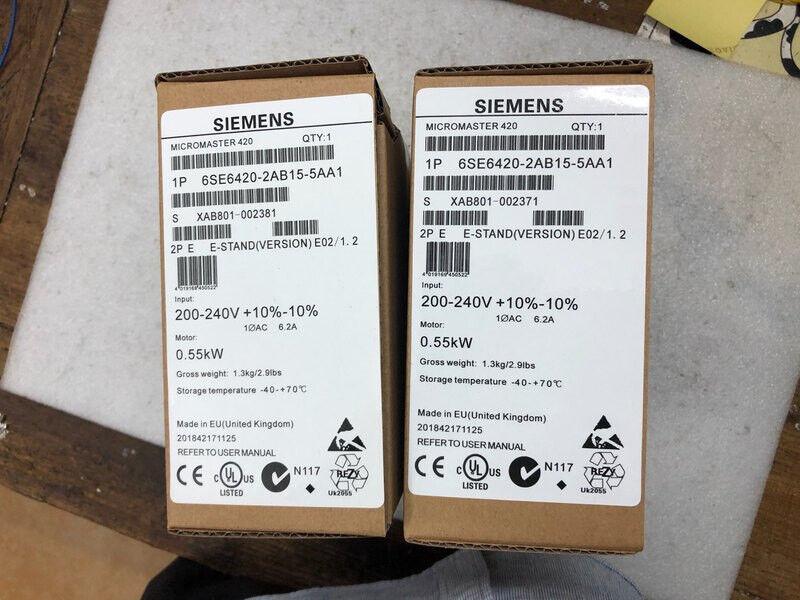 New Siemens 6SE6420-2AB15-5AA1 Inverter 6SE64202AB155AA1 Expedited Shipping