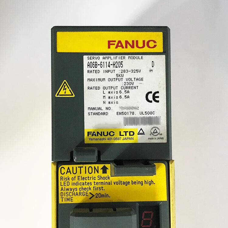 USED FANUC SERVO AMPLIFIER A06B-6114-H205 A06B6114H205 FREE EXPEDITED SHIPPING