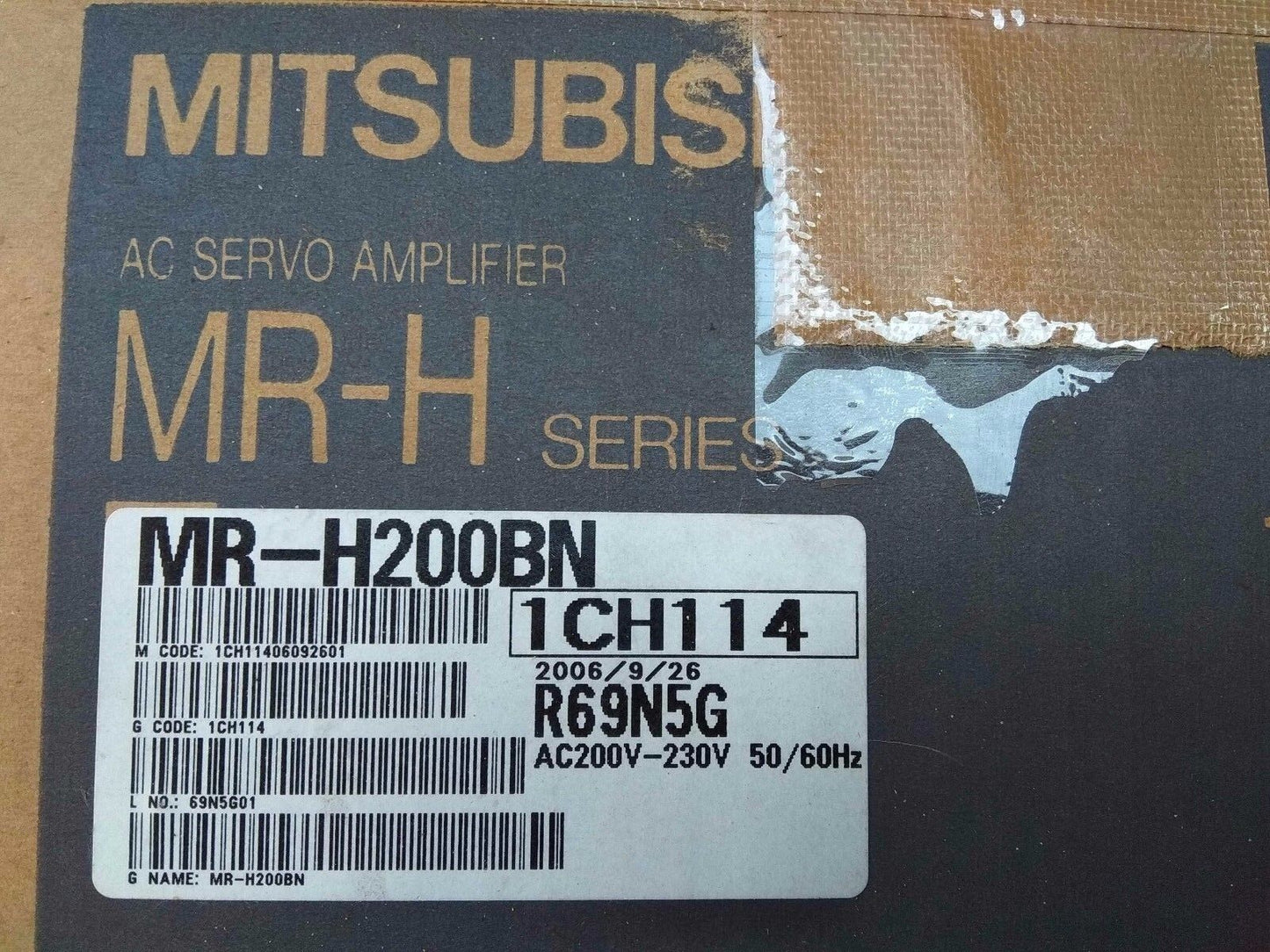 1PC MITSUBISHI AC SERVO DRIVER MR-H200BN NEW ORIGINAL FREE EXPEDITED SHIP