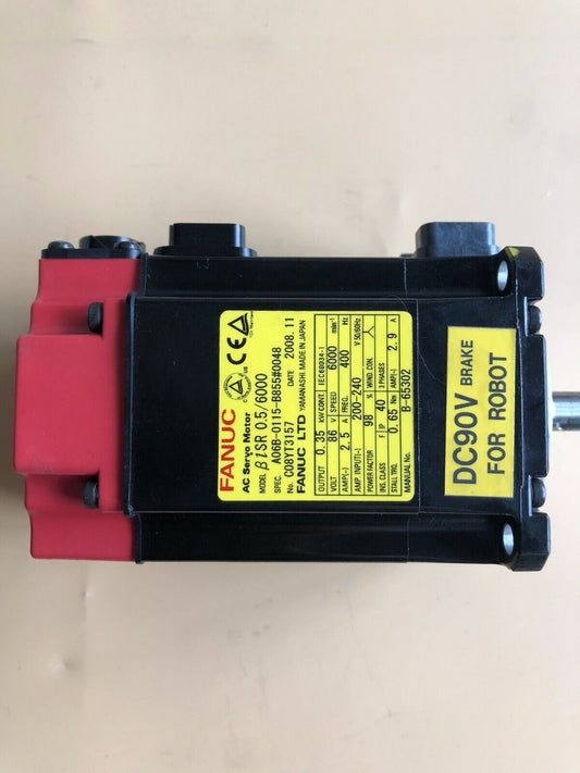 USED FANUC SERVO MOTOR A06B-0115-B855#0048 A06B0115B8550048 FREE EXPEDITED SHIP