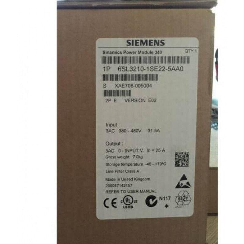 NEW SIEMENS 6SL3210-1SE22-5AA0 INVERTER 6SL32101SE225AA0 EXPEDITED SHIPPING