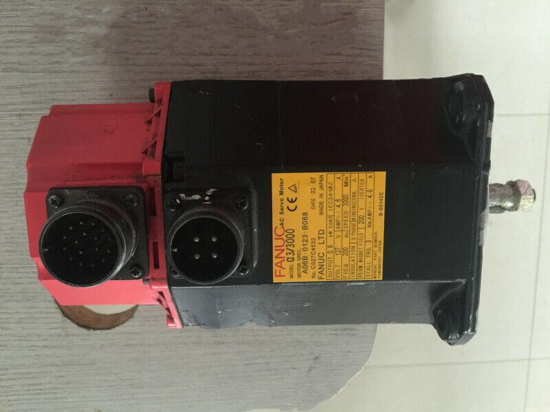 USED FANUC AC SERVO MOTOR A06B-0123-B088 A06B0123B088 FREE EXPEDITED SHIPPING