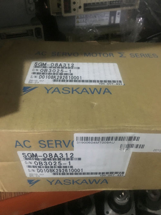 YASKAWA AC SERVO MOTOR SGM-08A312 SGM08A312 NEW ORIGINAL FREE EXPEDITED SHIPPING