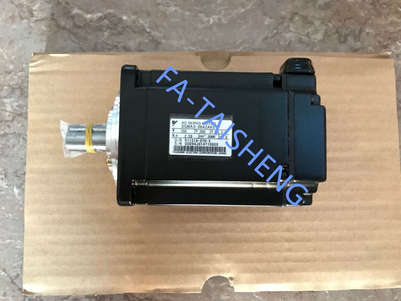 NEW ORIGINAL YASKAWA AC SERVO MOTOR SGMAS-08A2A6S FREE EXPEDITED SHIPPING