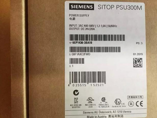 SIEMENS POWER SUPPLY 6EP1436-3BA10 6EP14363BA10 NEW FREE EXPEDITED SHIPPING