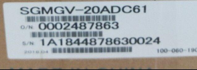 1PC YASKAWA SGMGV-20ADA61 SERVO MOTOR SGMGV20ADA61 EXPEDITED SHIPPING